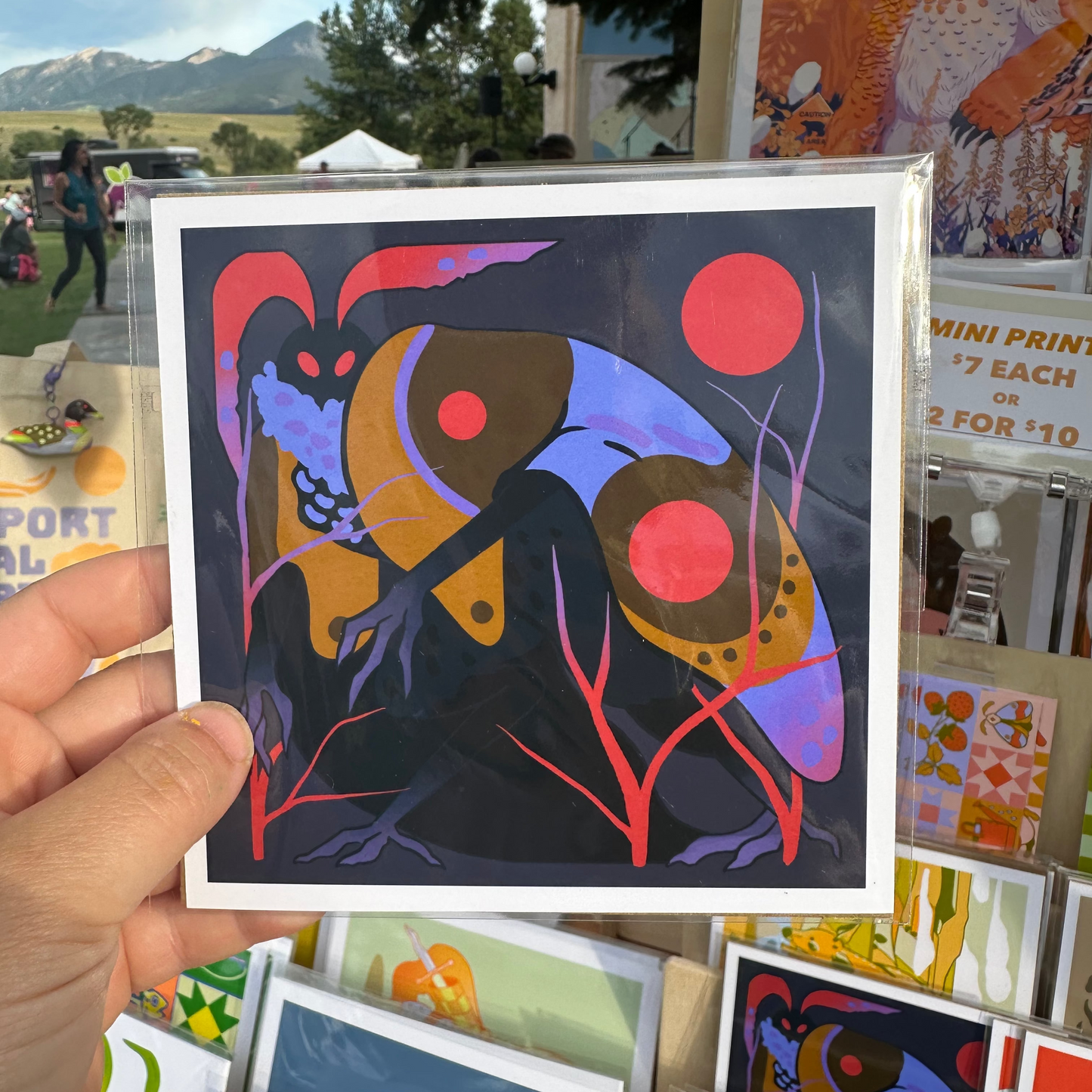 Mothman Mini Print