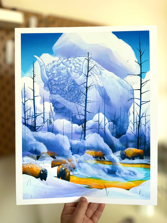 Bison Protector Print