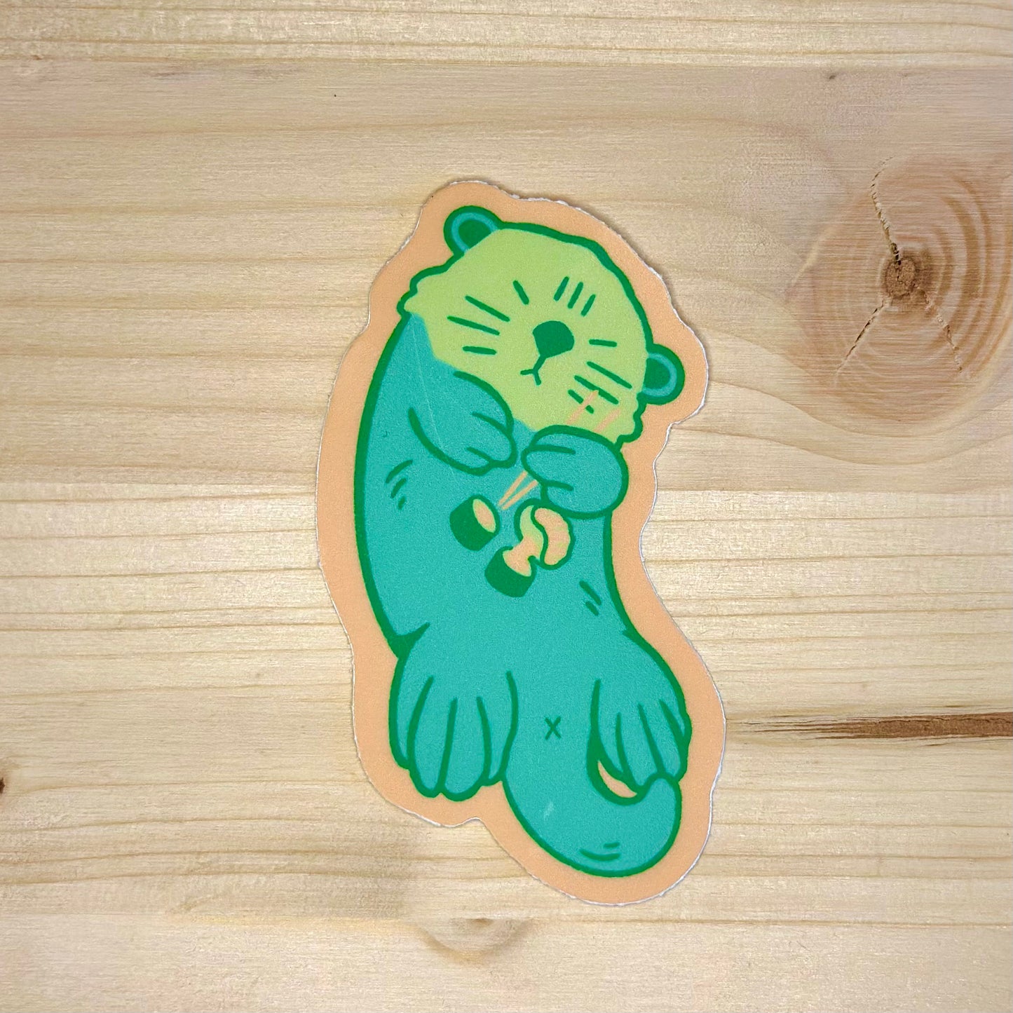 Sushi Otter Sticker