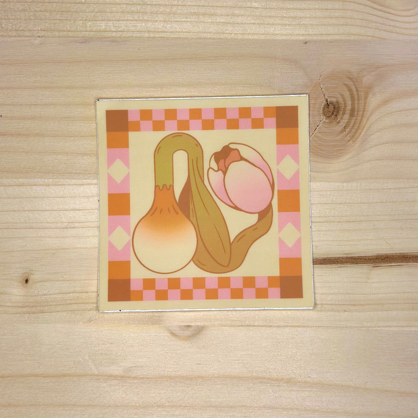 Tulip Quilt Square Sticker