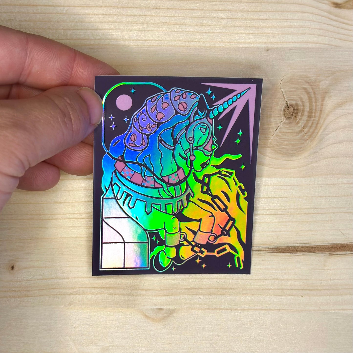 Break the Chains Holographic Sticker