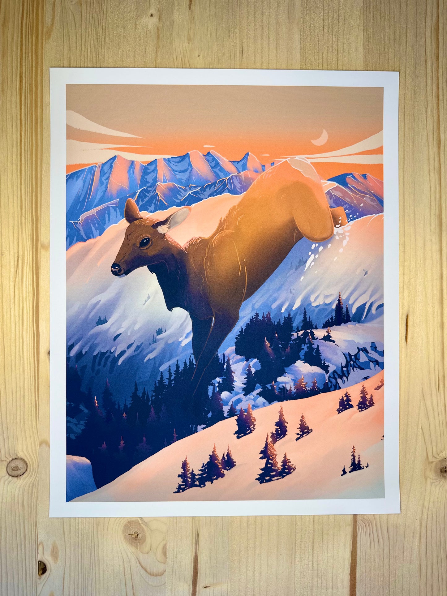 Elk Migration Print