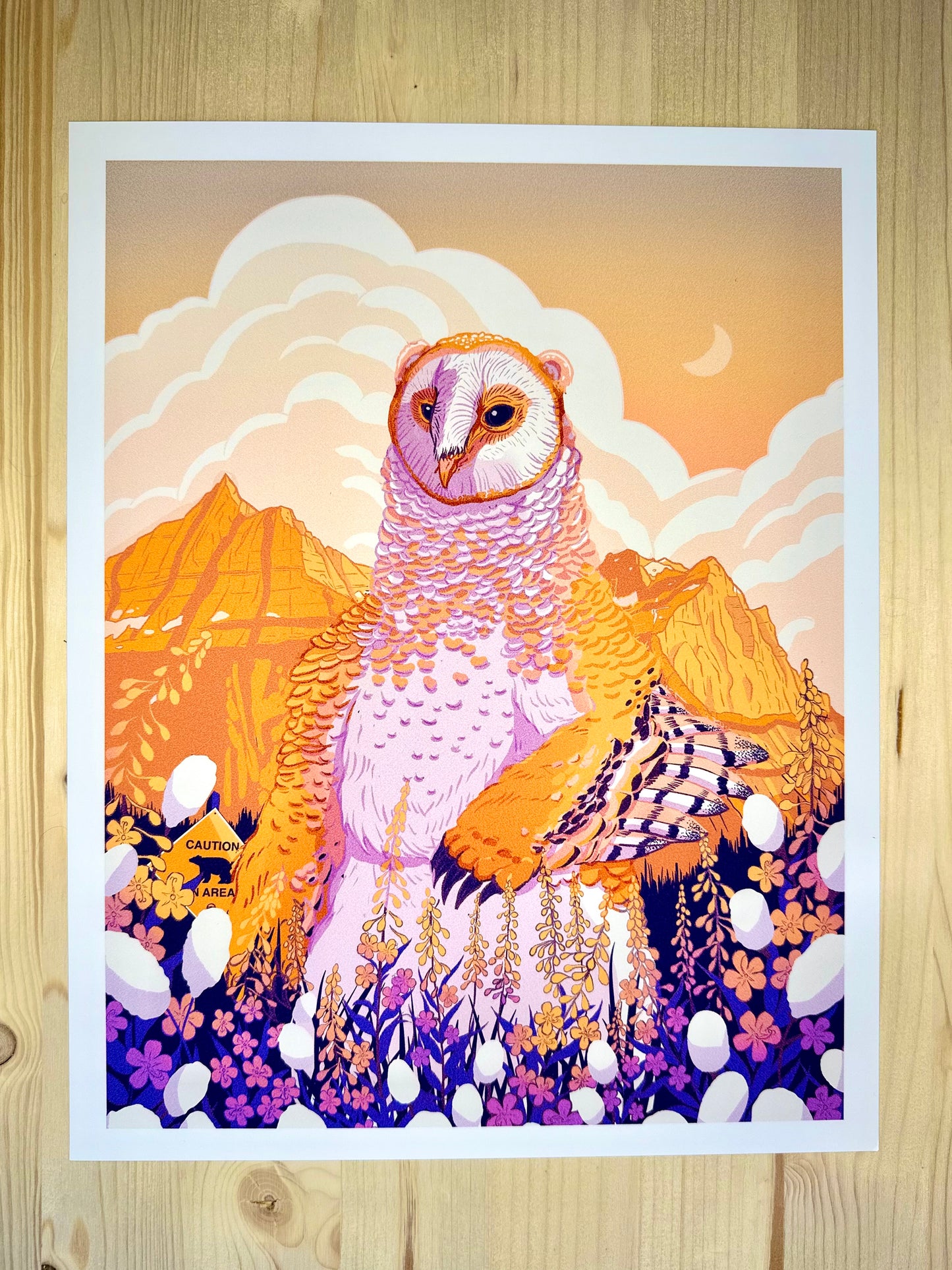 Owlbear in Glacier Print