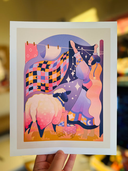 Celestial Laundry Print