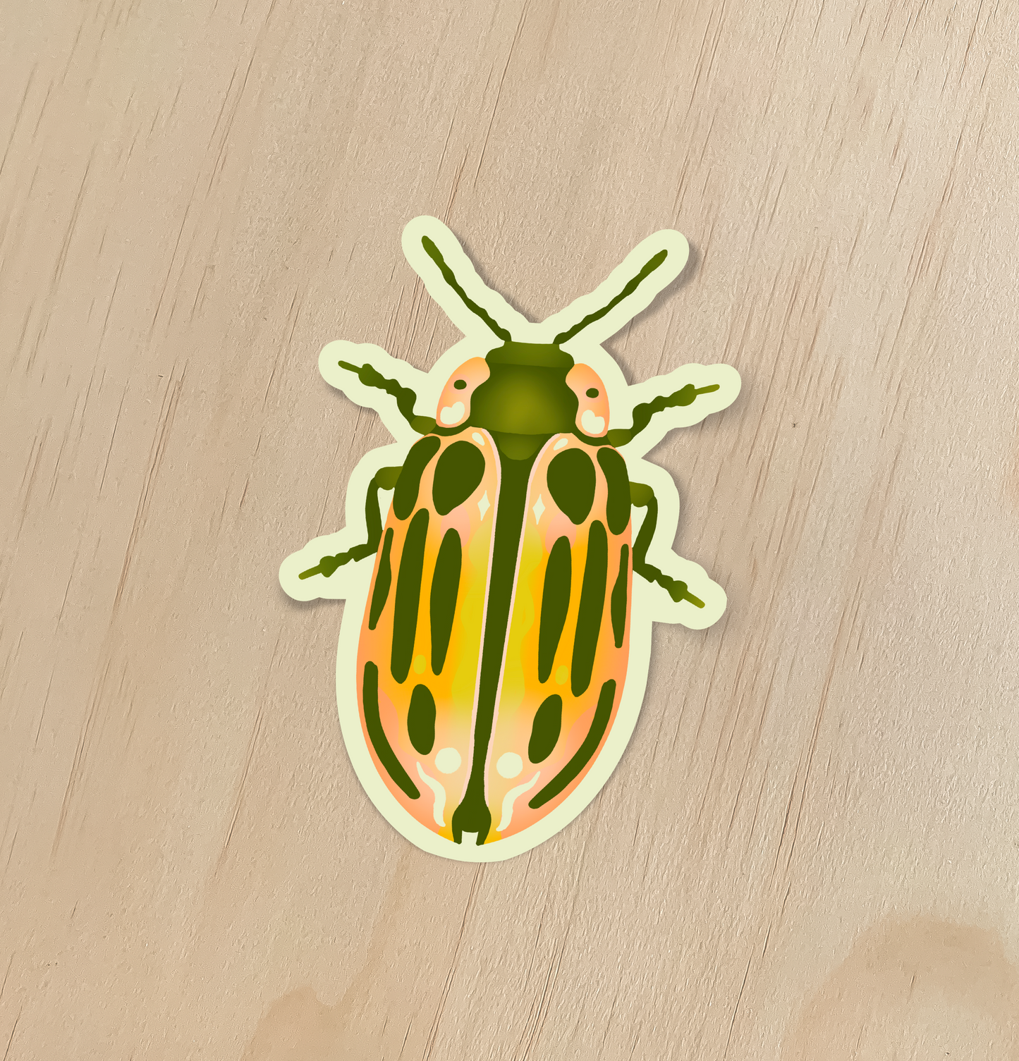 Cottonwood Beetle Sticker