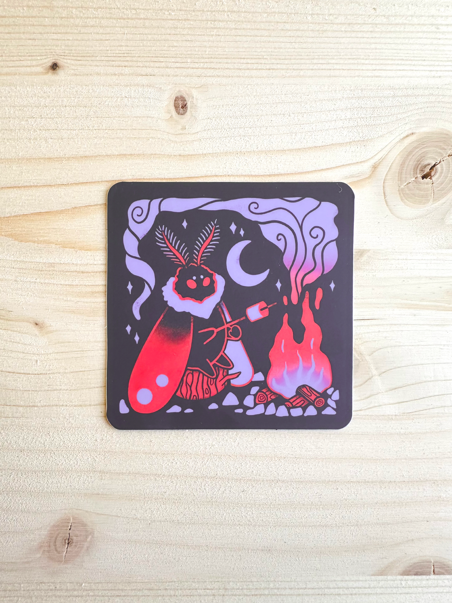 Mothman Camping Sticker