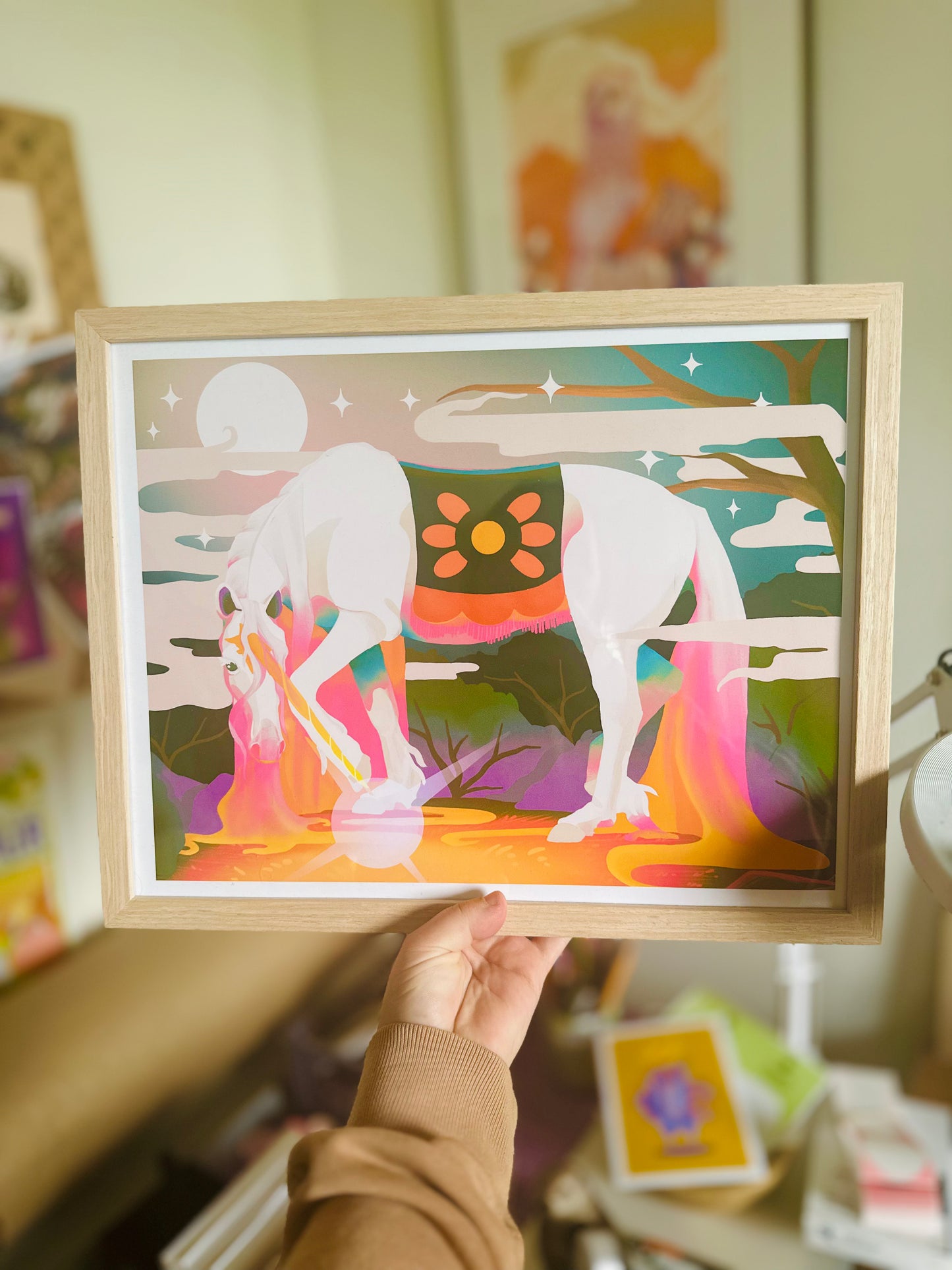 Moonlit Unicorn Print