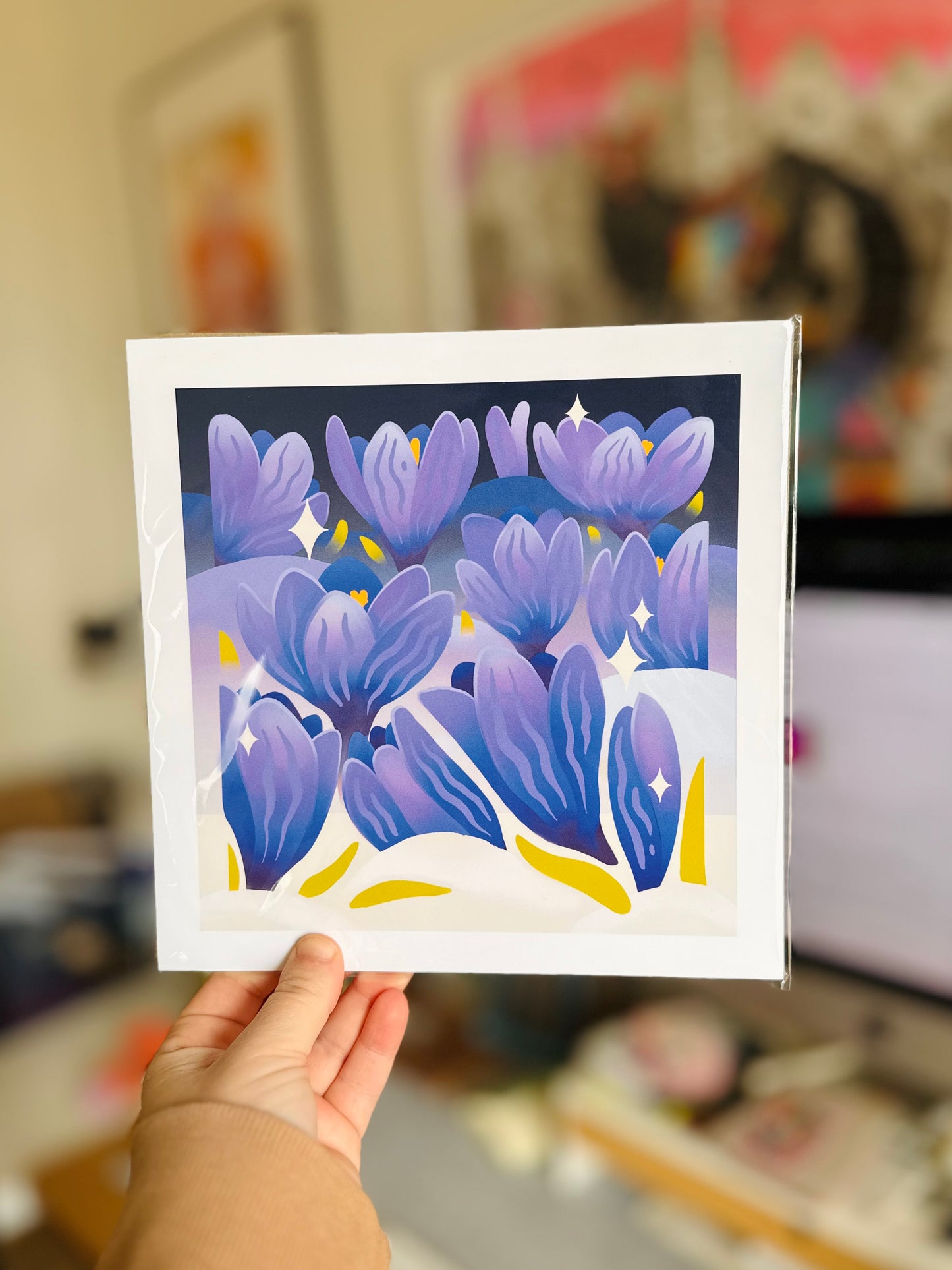 Crocus in Frost Print