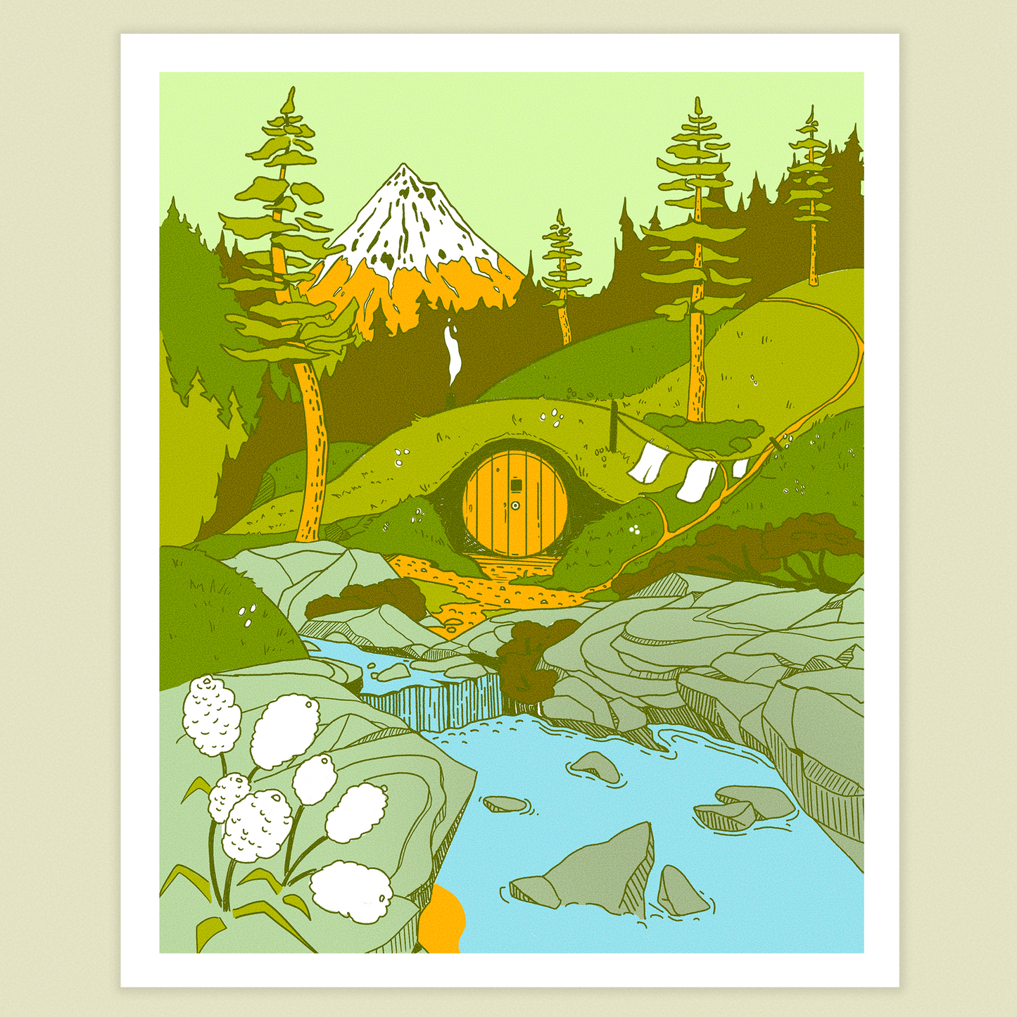 Mountain Hobbit Home Print