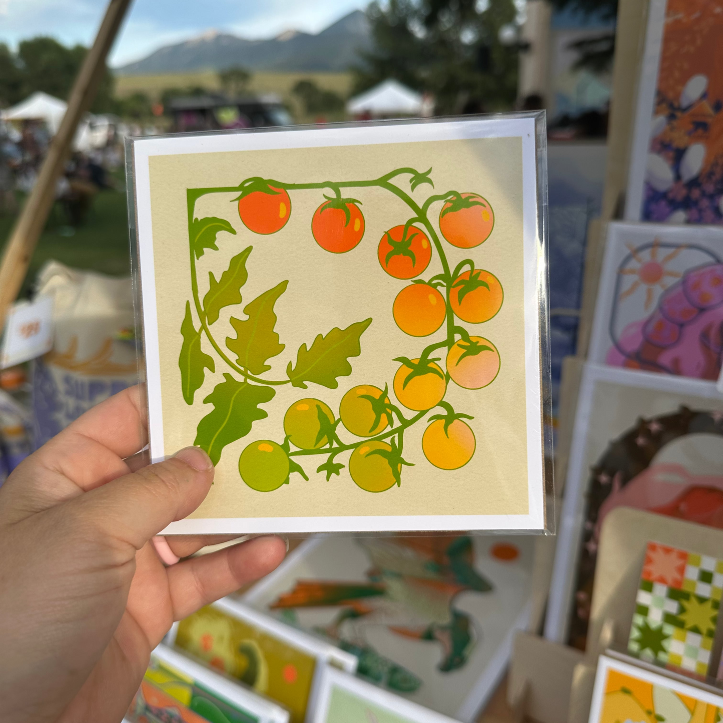 Tomato Vine Mini Print