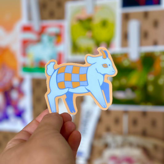 Quilted Goat Sticker