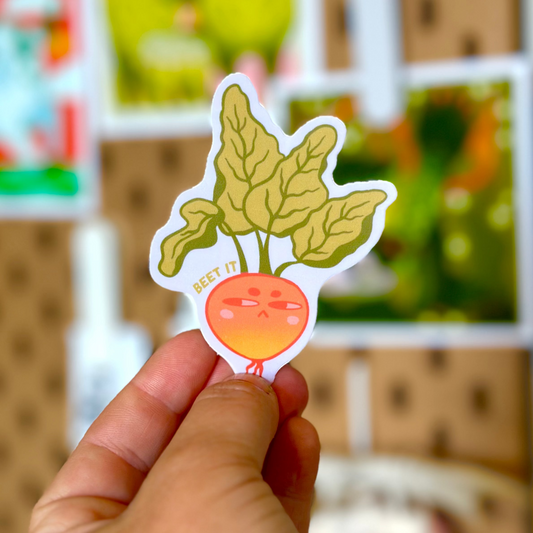 Beet it! Sticker