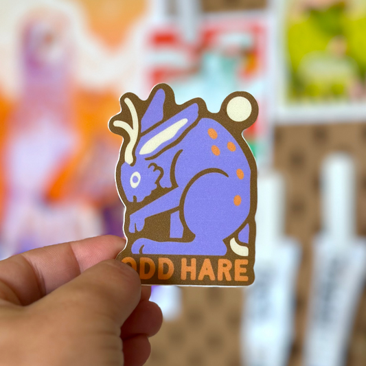 Odd Hare Jackalope Sticker