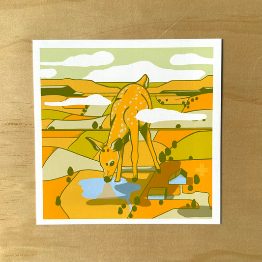 Above the Fields Mini Print