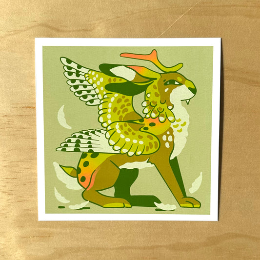 Wolpertinger Mini Print