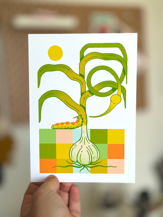 Summertime Garlic Print