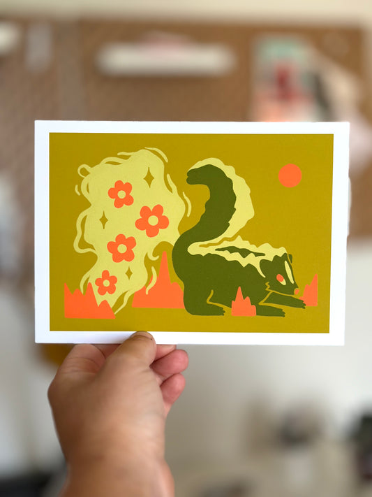 Stinky Skunk Print
