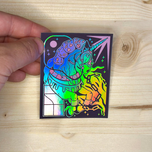 Break the Chains Holographic Sticker