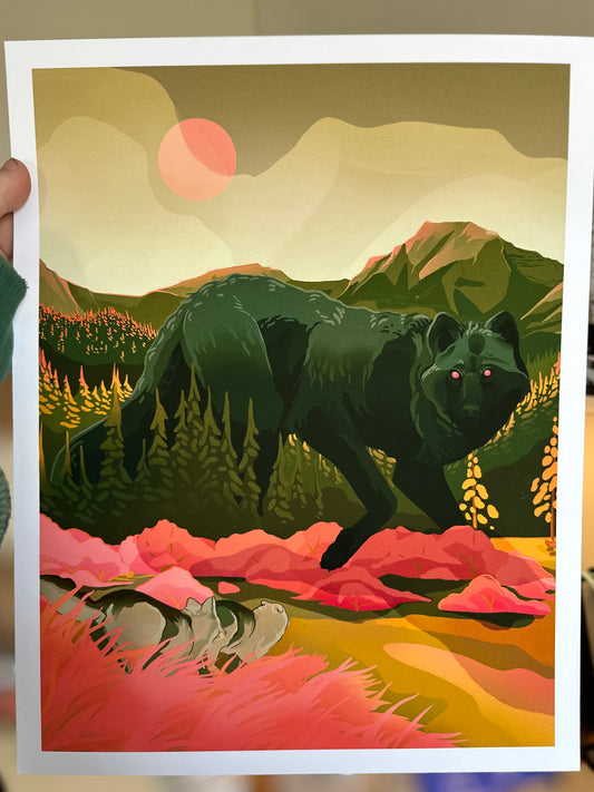 Smoke Wolf in Lamar Valley