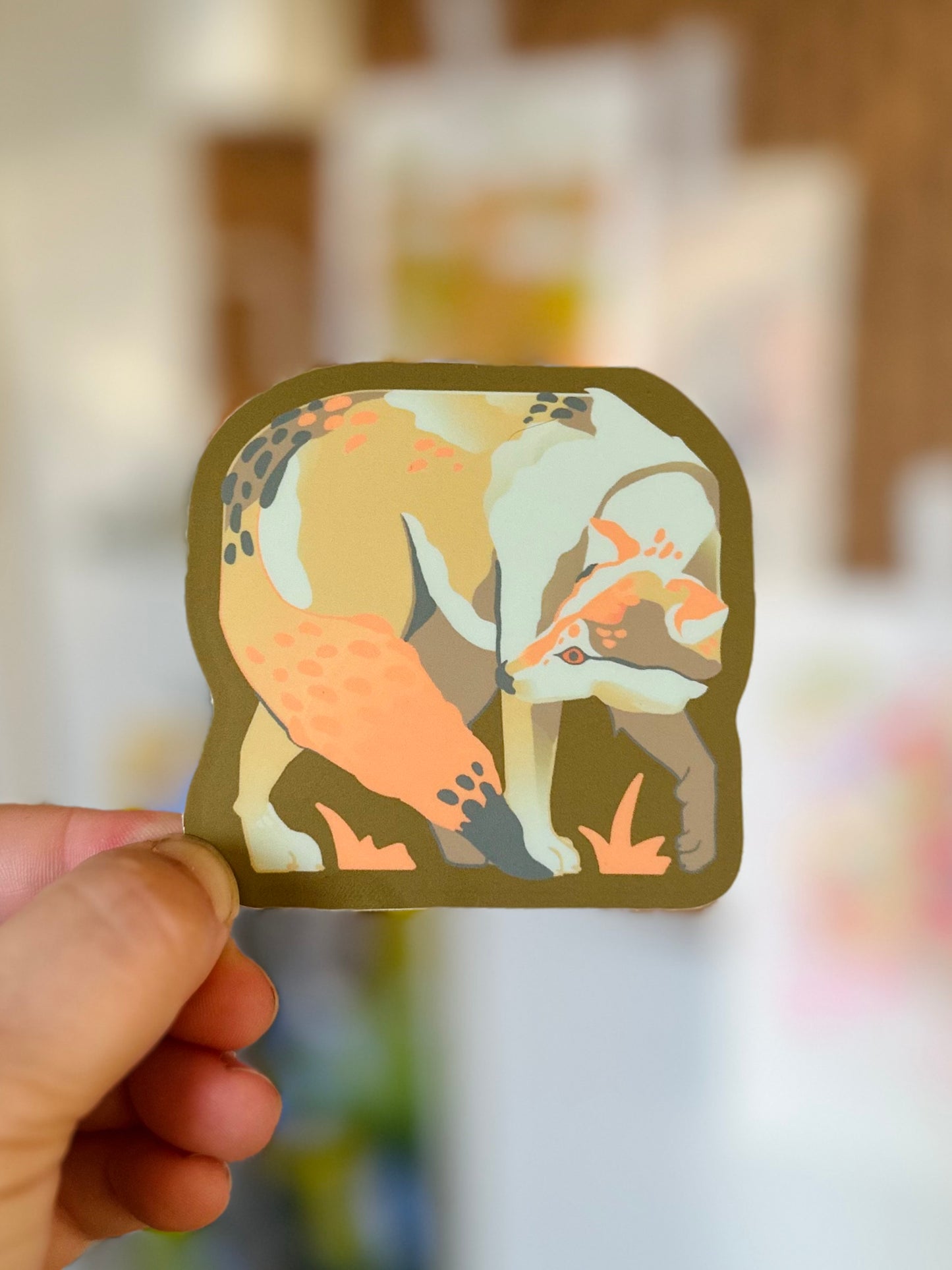 Sunrise Wolf Sticker