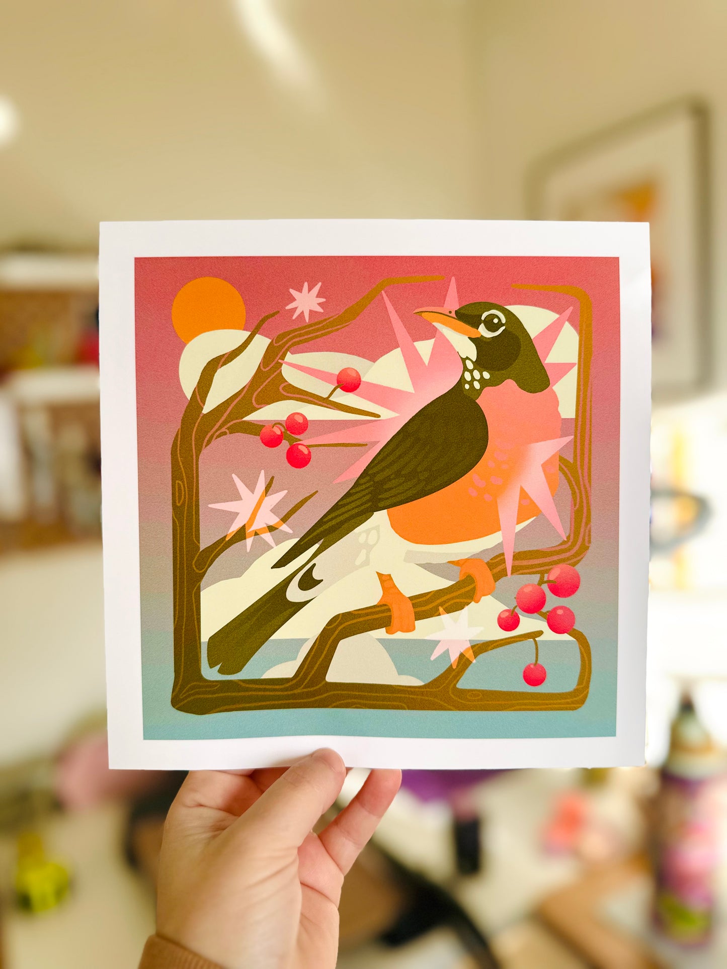 Robin Shimmer Print