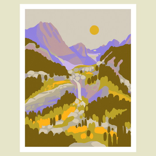 Mt Owen in the Tetons Print