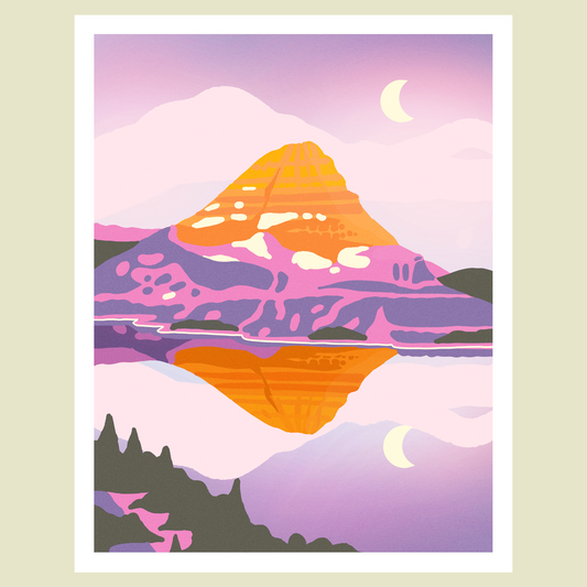 Hidden Lake in Glacier National Park Print