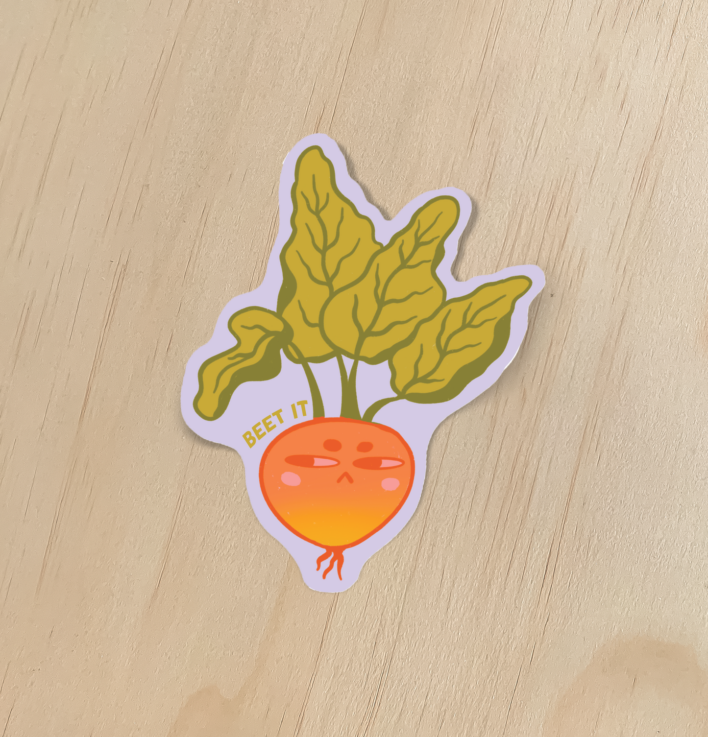 Beet it! Sticker