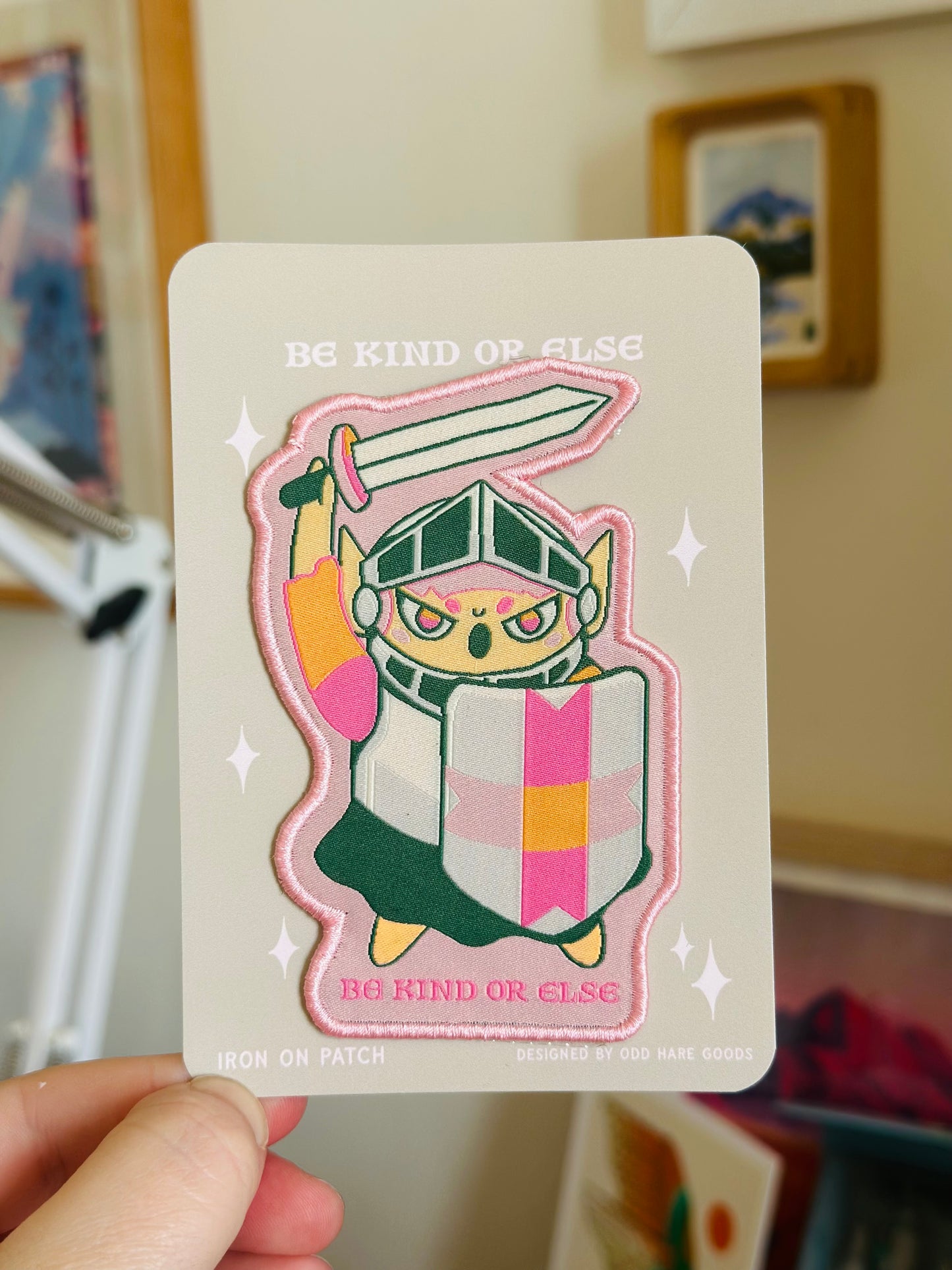 Be Kind Or Else Iron On patch