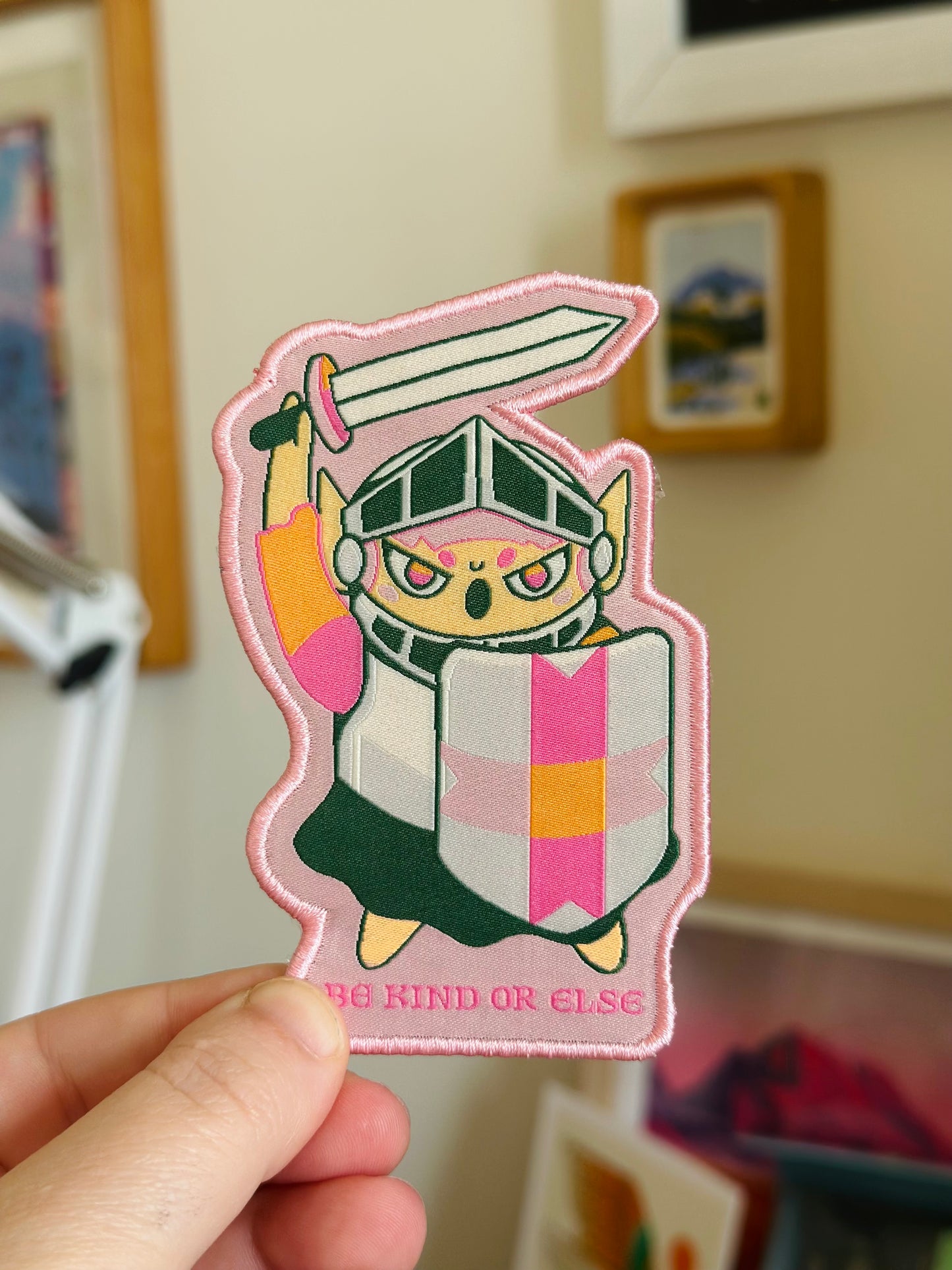 Be Kind Or Else Iron On patch