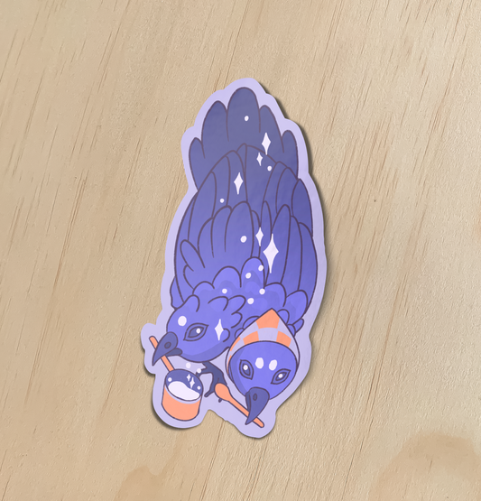 Cooking Crows Sticker