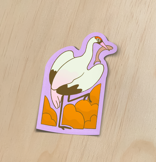 Crane and it's Meal Sticker