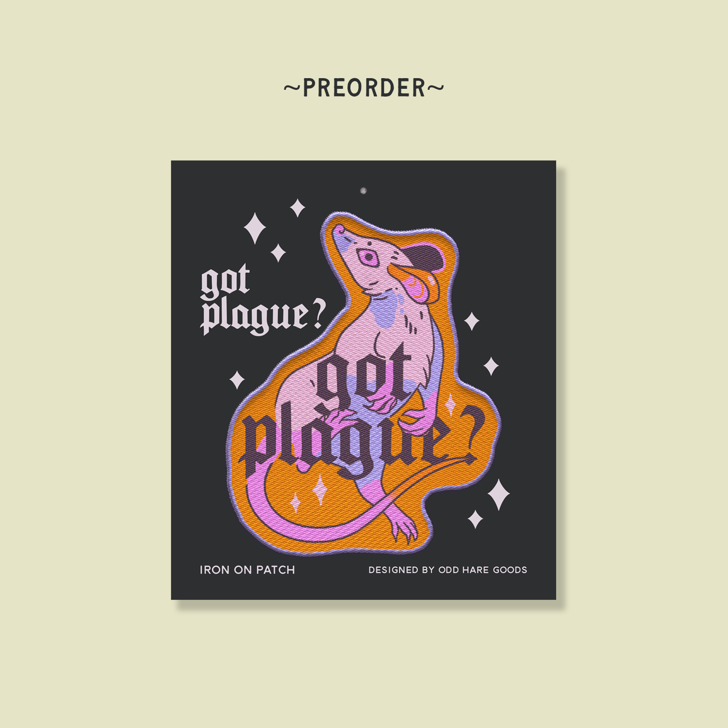 Got Plague Iron on Patch