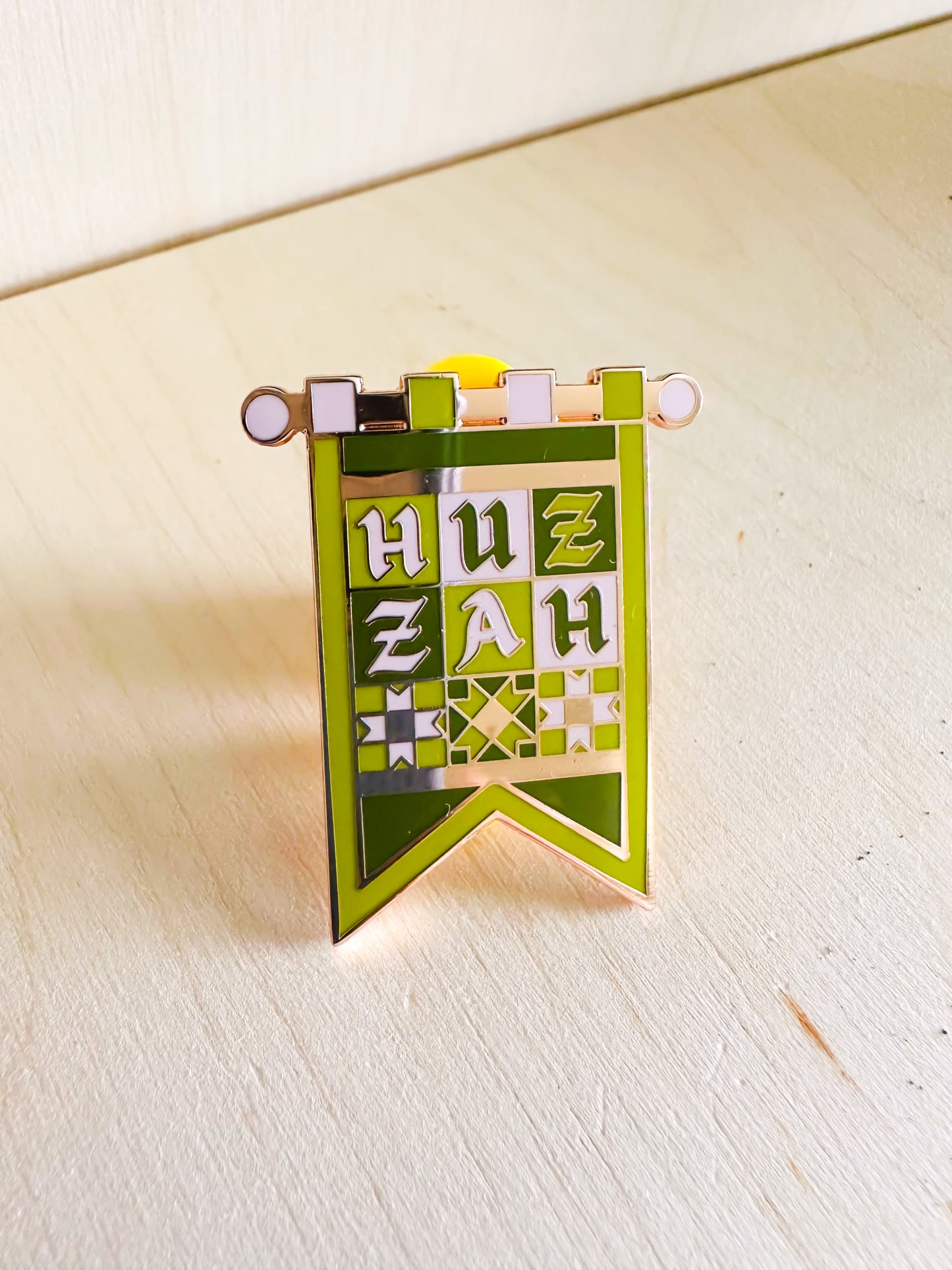 Huzzah Hard Enamel Pin