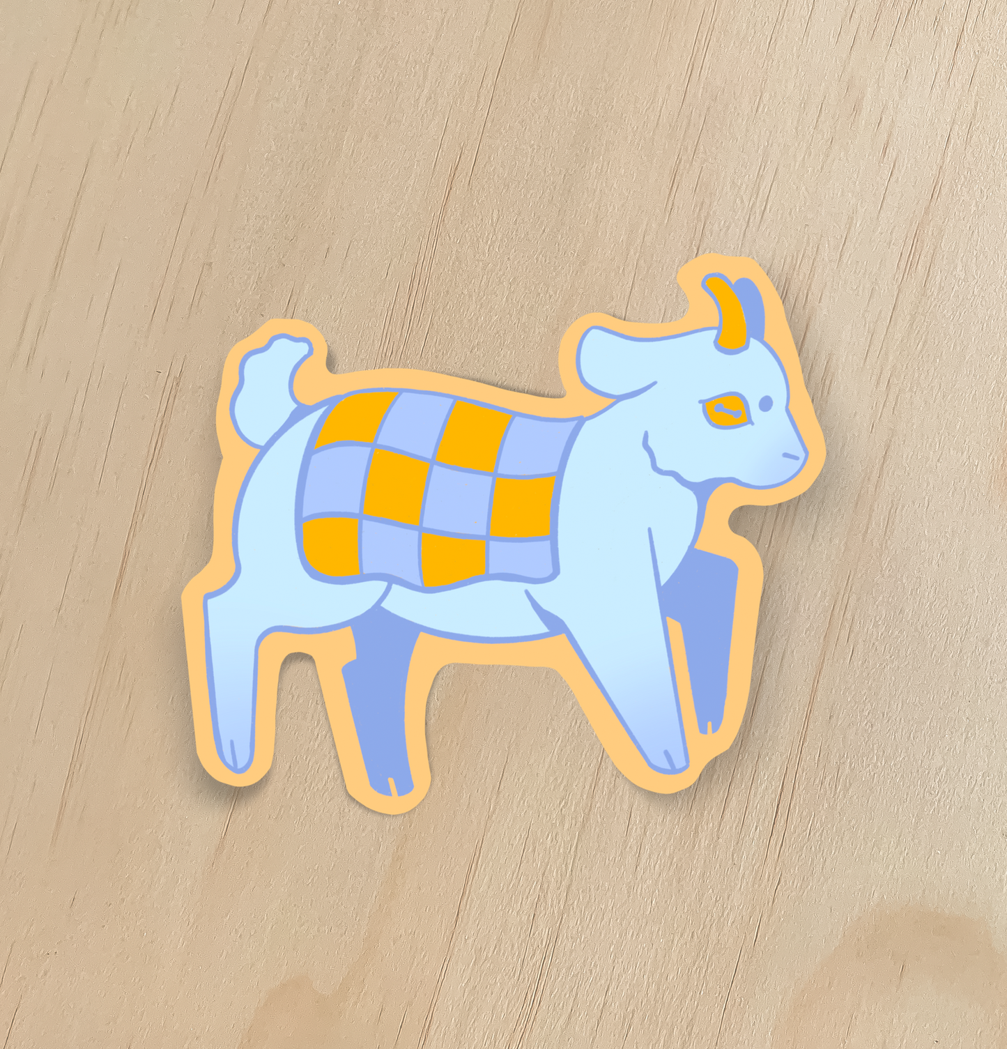 Quilted Goat Sticker