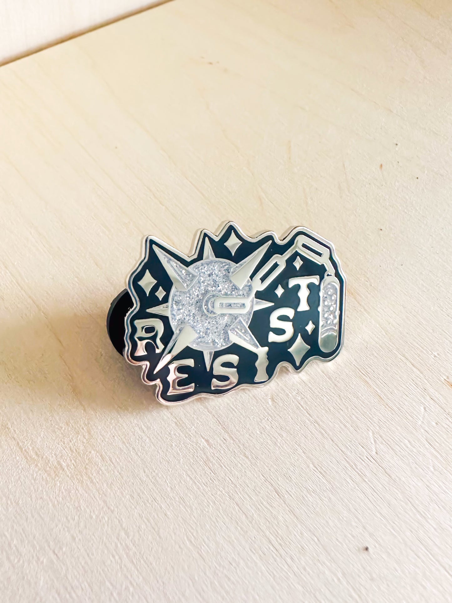 Resist Hard Enamel Pin