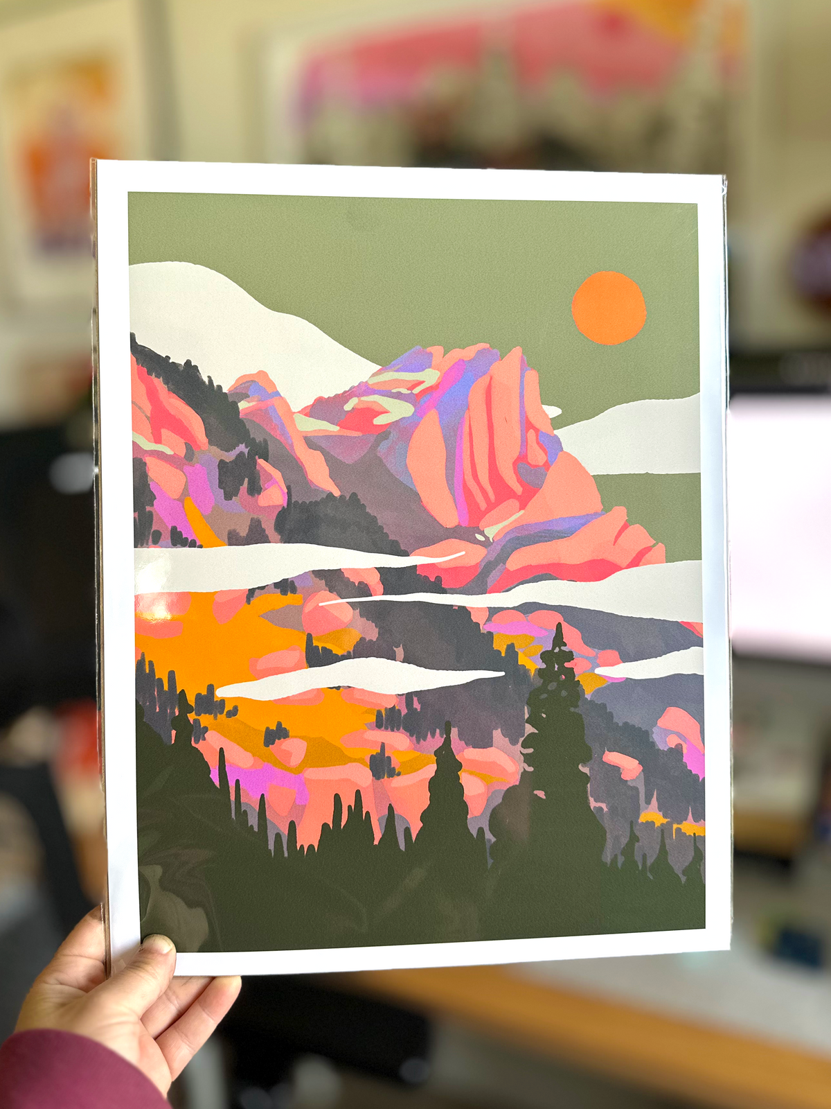Sunset Peaks in the Tetons
