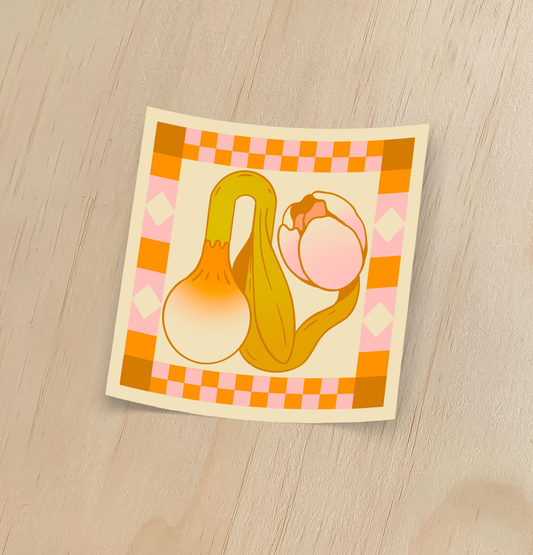 Tulip Quilt Square Sticker